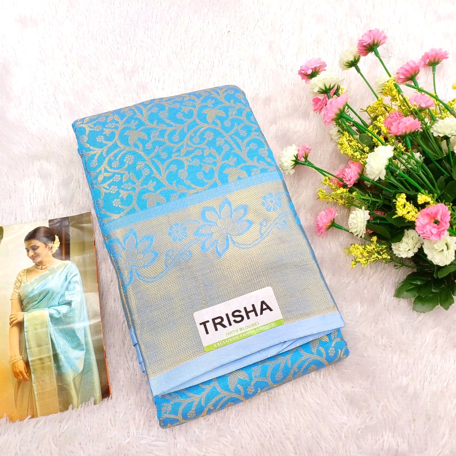 Trisha silk saree