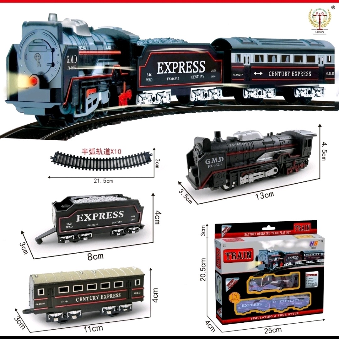 classic express electric toy train 3+ set with circle track
