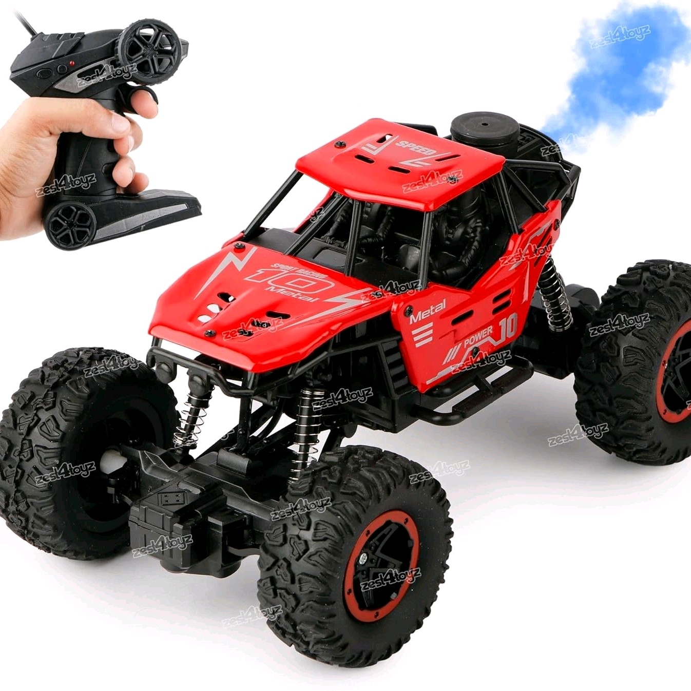 Toyz Remote Control smoking Car Toy for Kids Adults | Rock Crawler Monster Truck Drift RC Car | Rechargeable Battery | USB | Off-Road Climbing Racing Car | Batteries Included |Birthday Gift for Boys