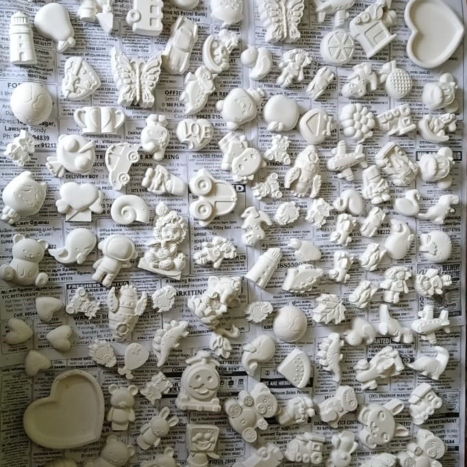 DIY Paintable Plaster Toys — Unpainted Blanks