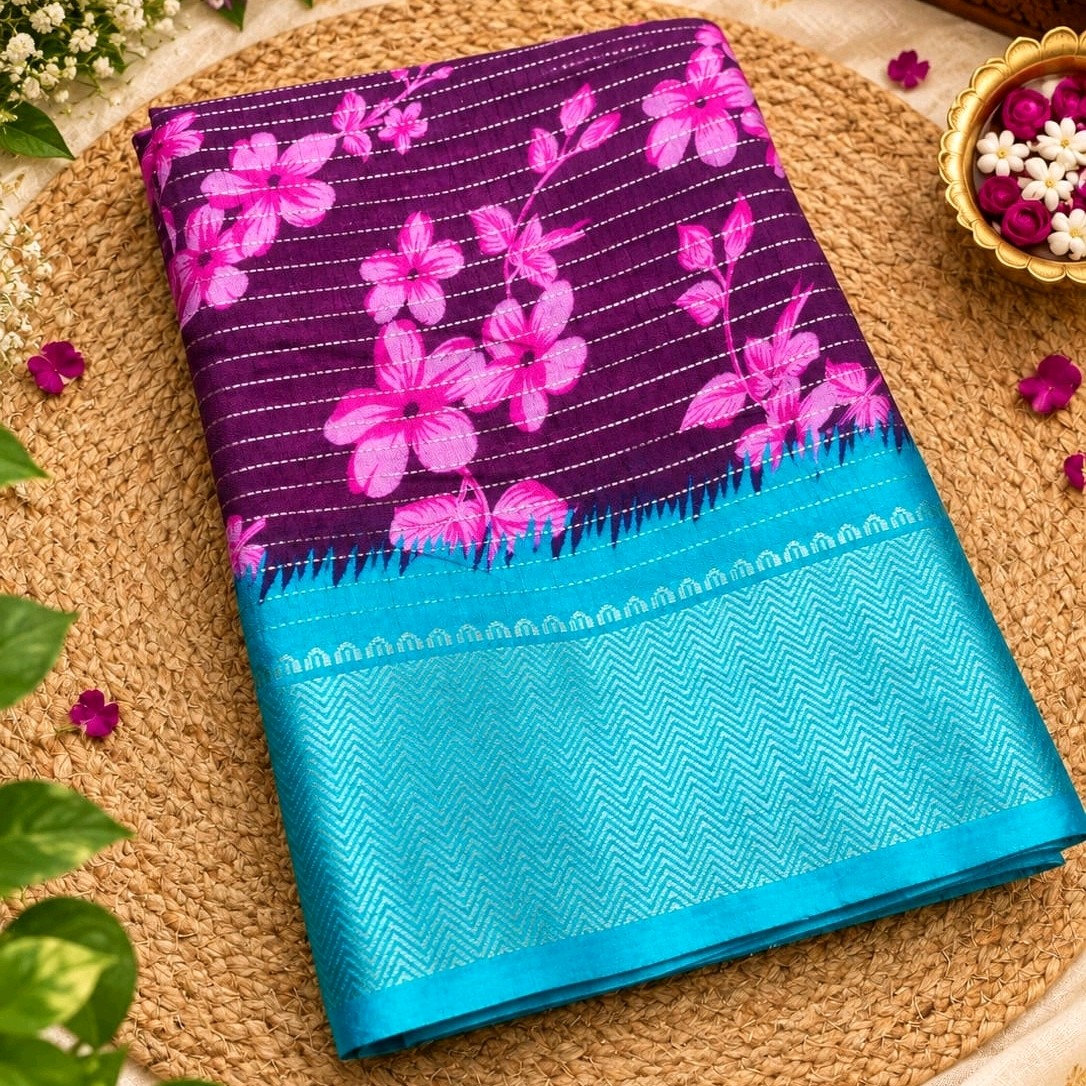 trending dola saree with blouse
