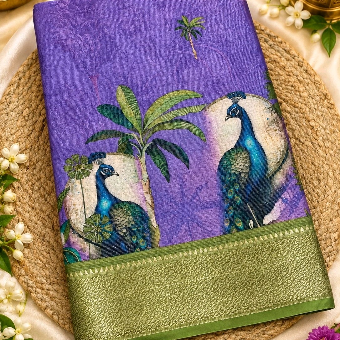 fancy tissue saree