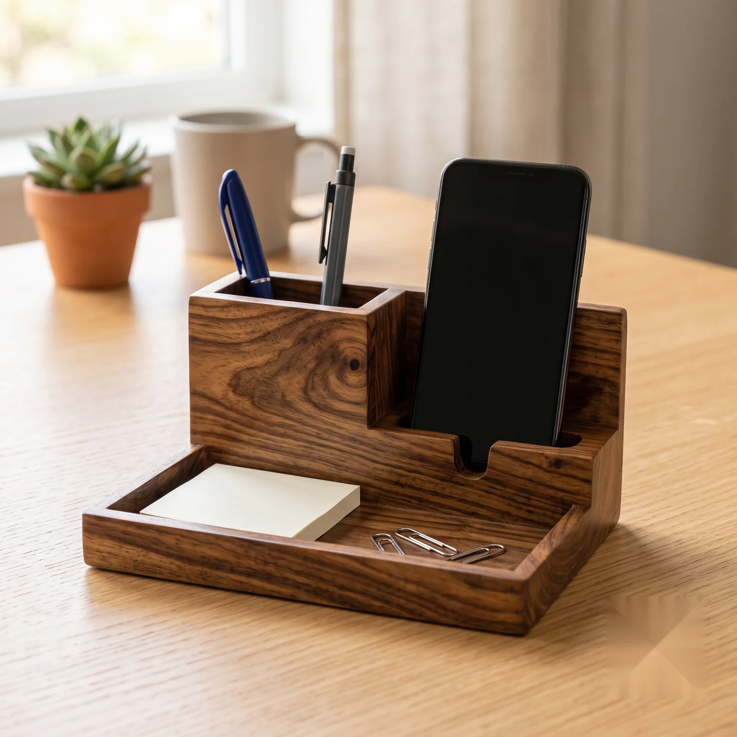 Wooden Desk Organizer