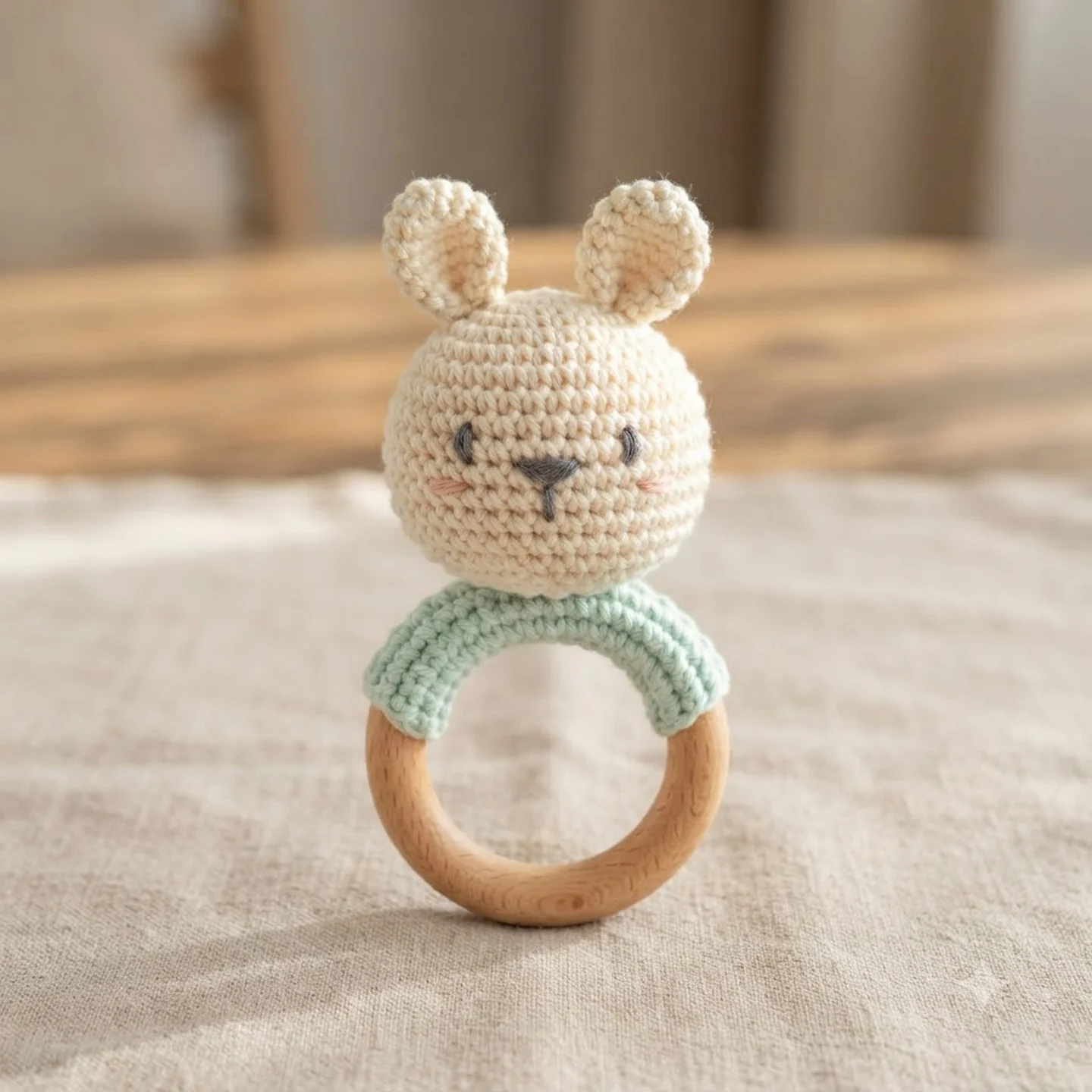 Crochet Cotton Rattle Toy