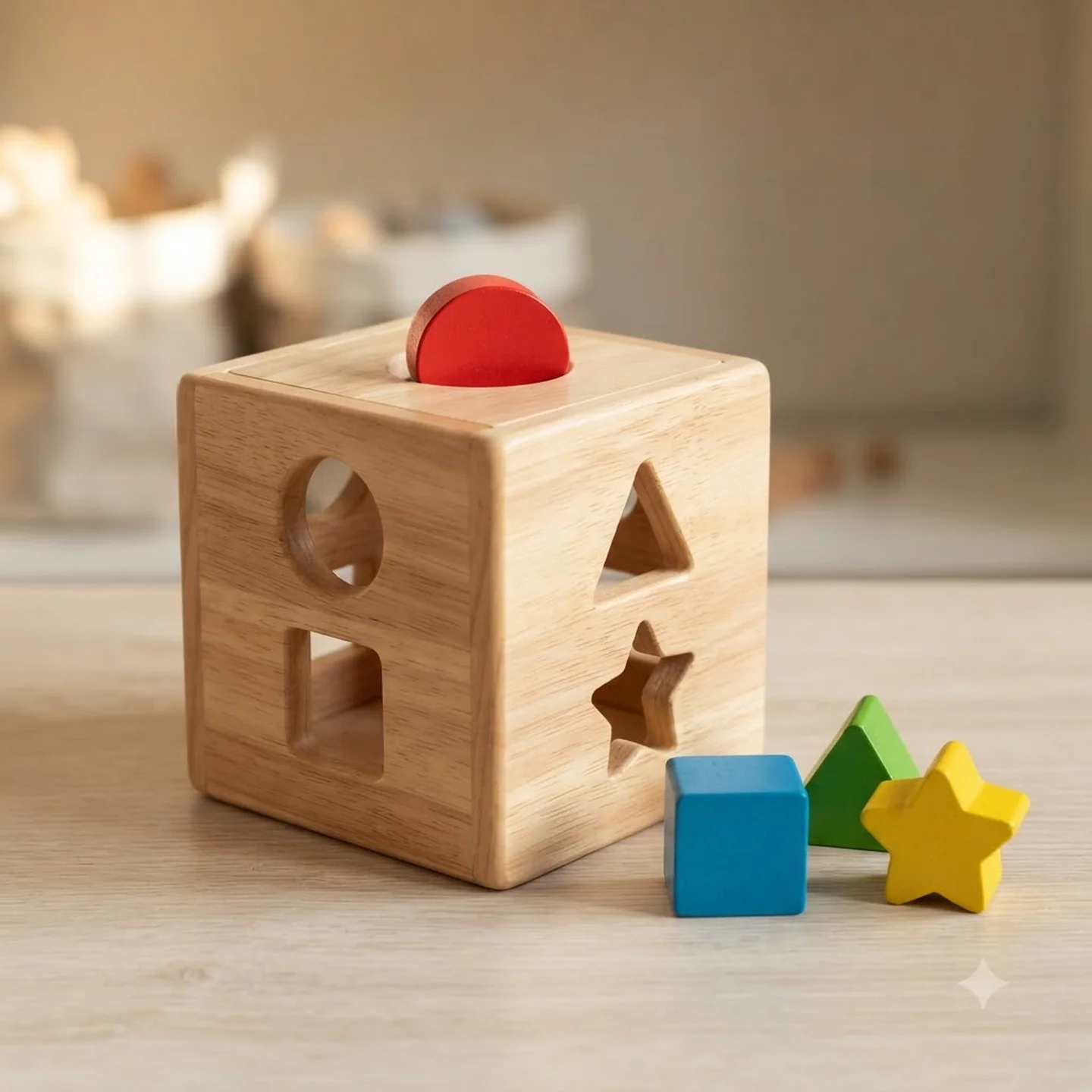 Wooden Shape Sorter Cube
