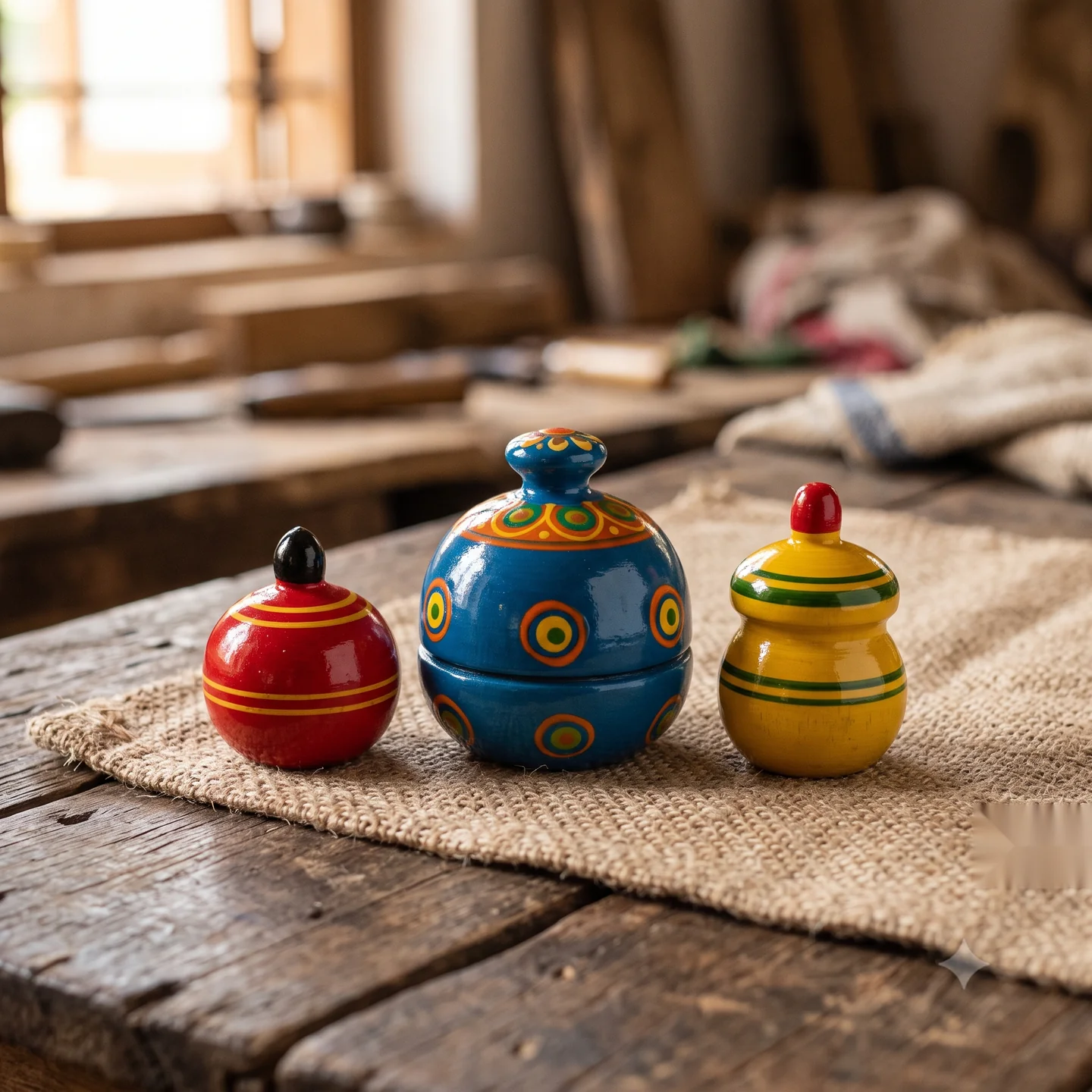 Channapatna Wooden Toy Set
