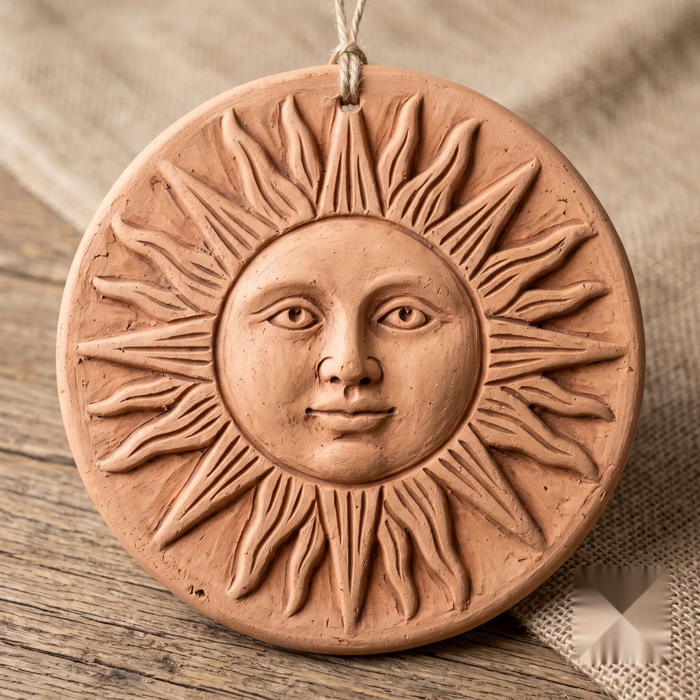 Terracotta Sun Wall Hanging