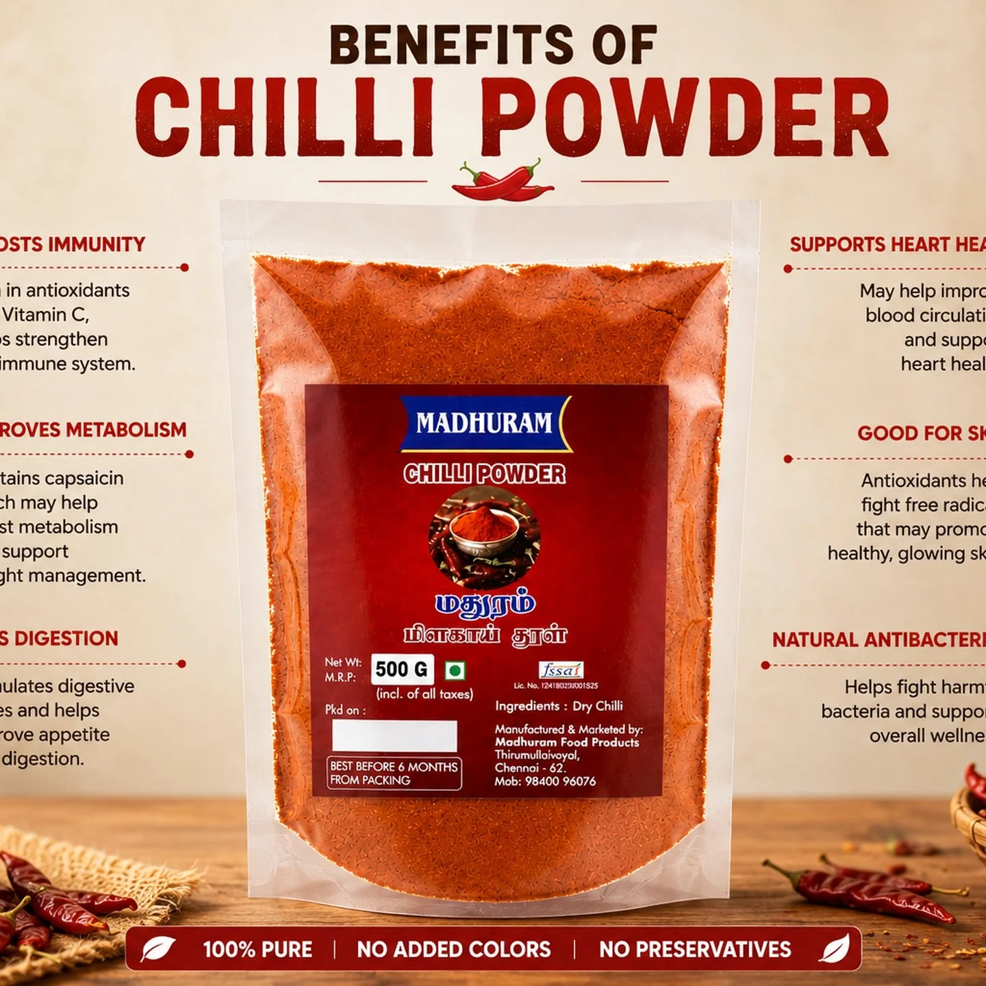 Milagai Thool (Chilli Powder)
