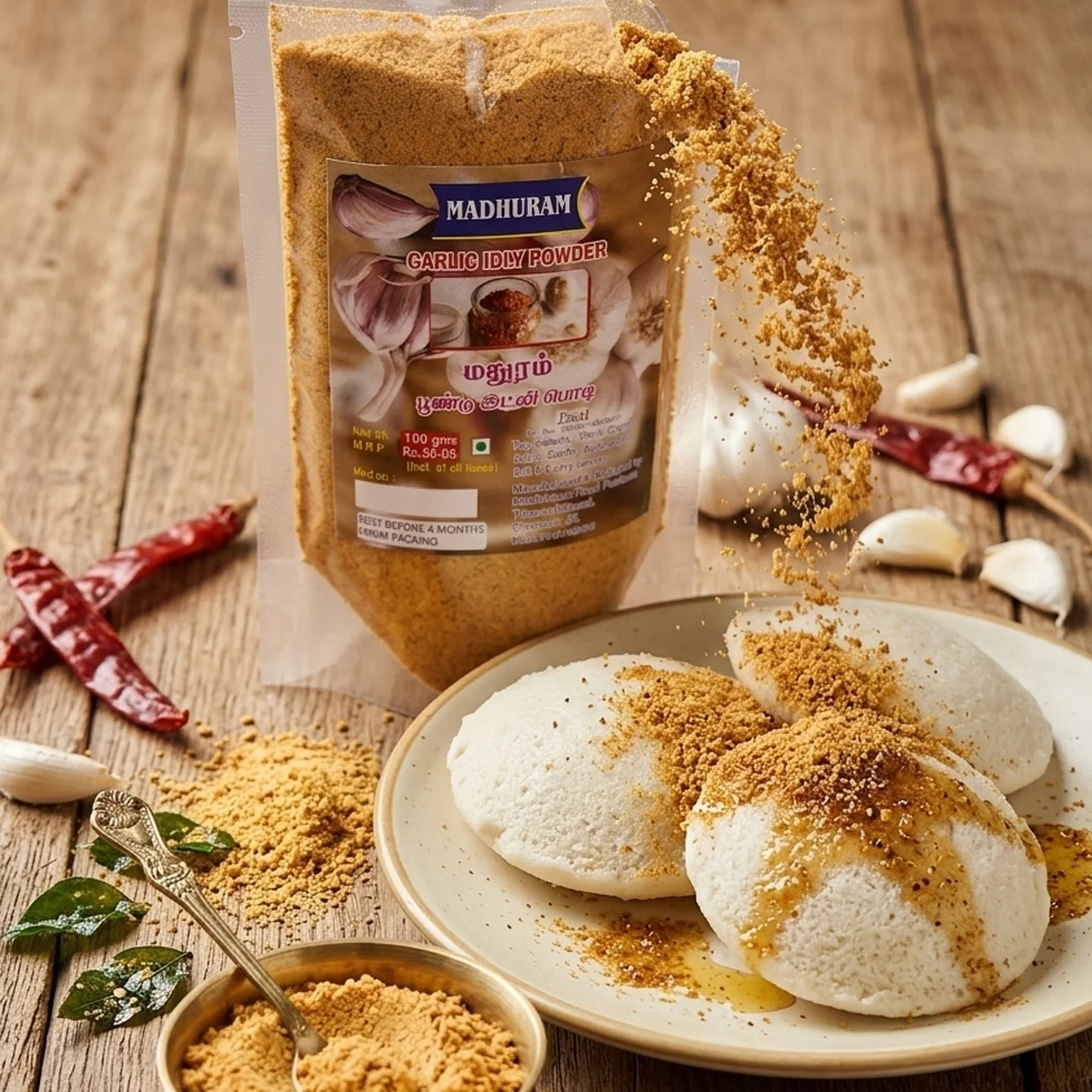 Garlic Idli Podi (Poondu Podi)