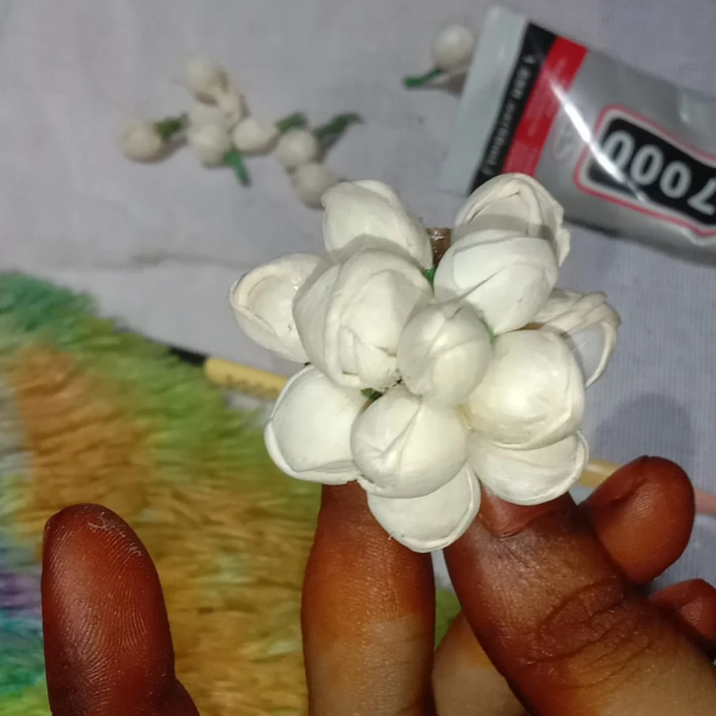 Jasmine Bud Flower U-Pin
