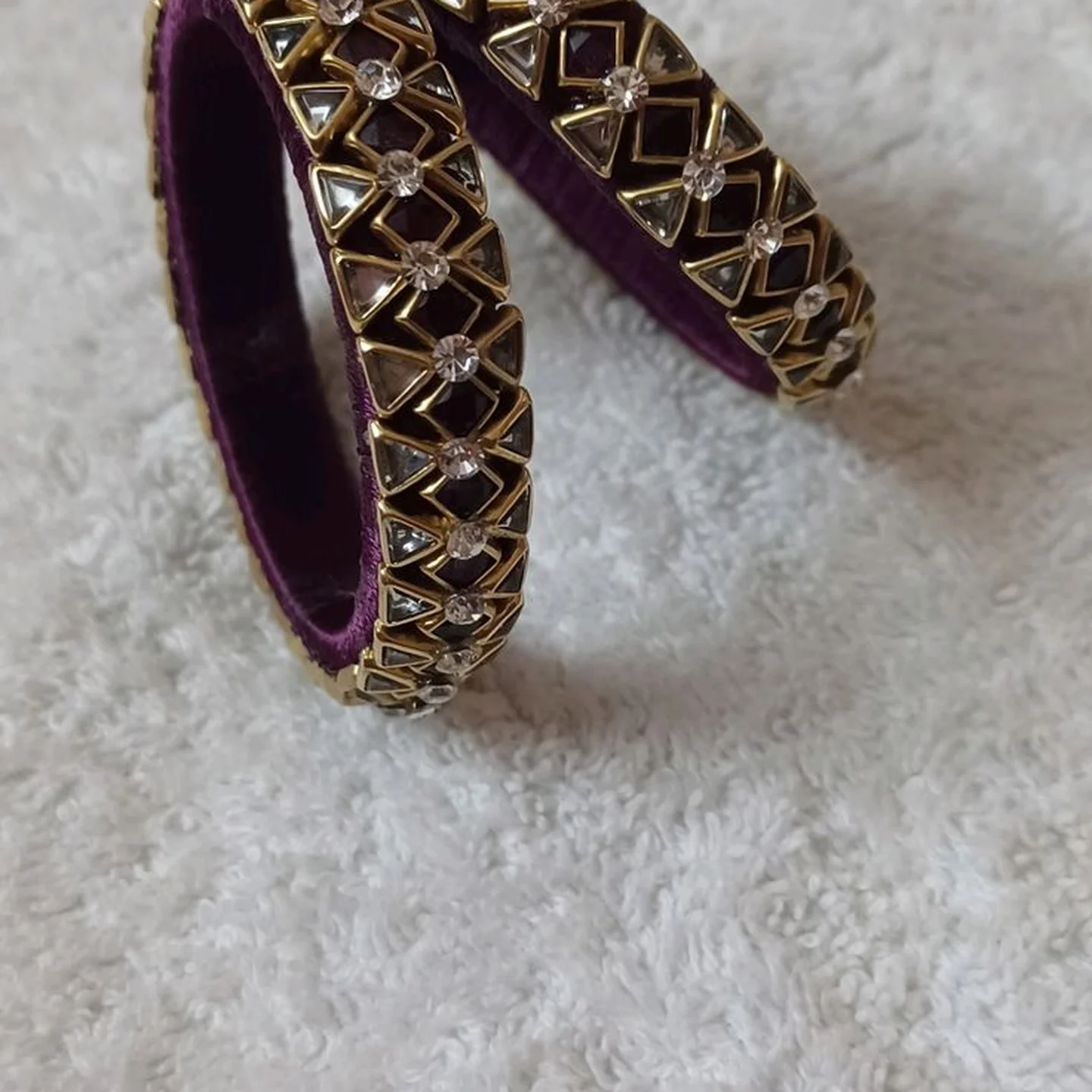 Kundan Silk Thread Bangles