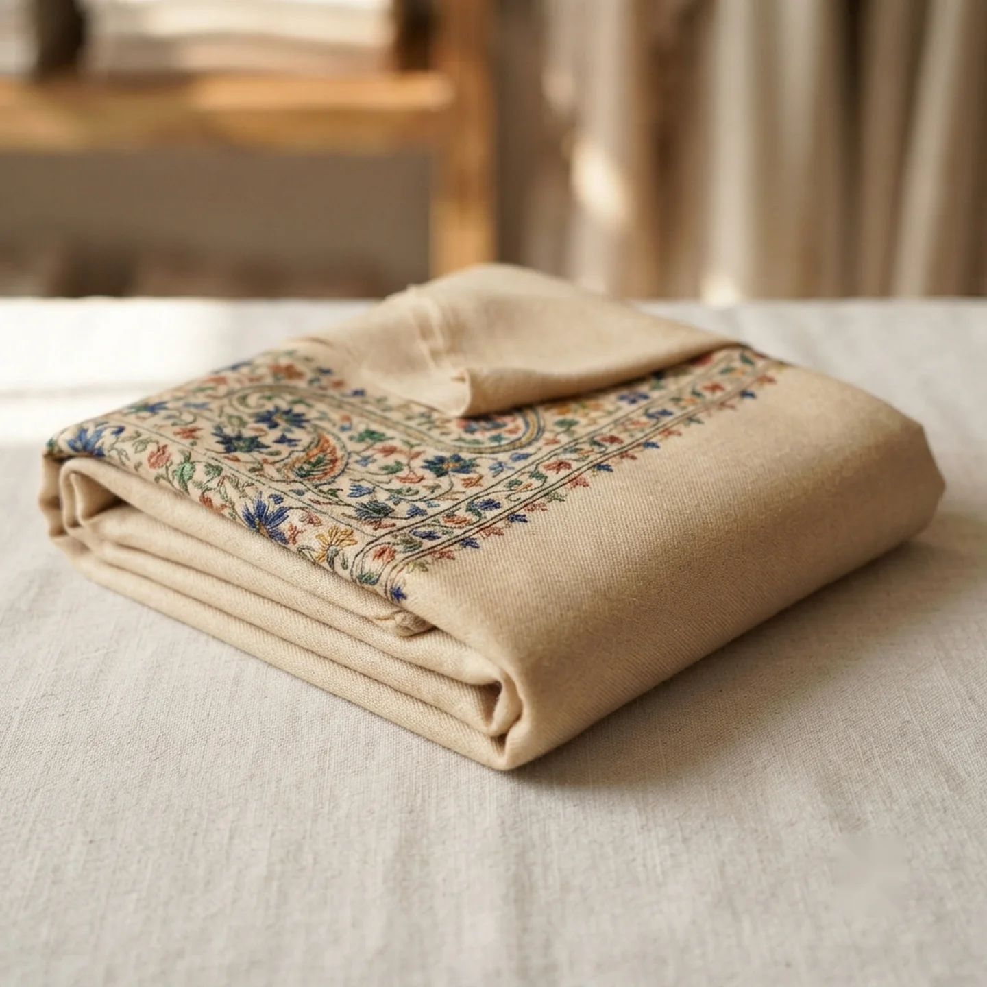 Embroidered Pashmina Shawl