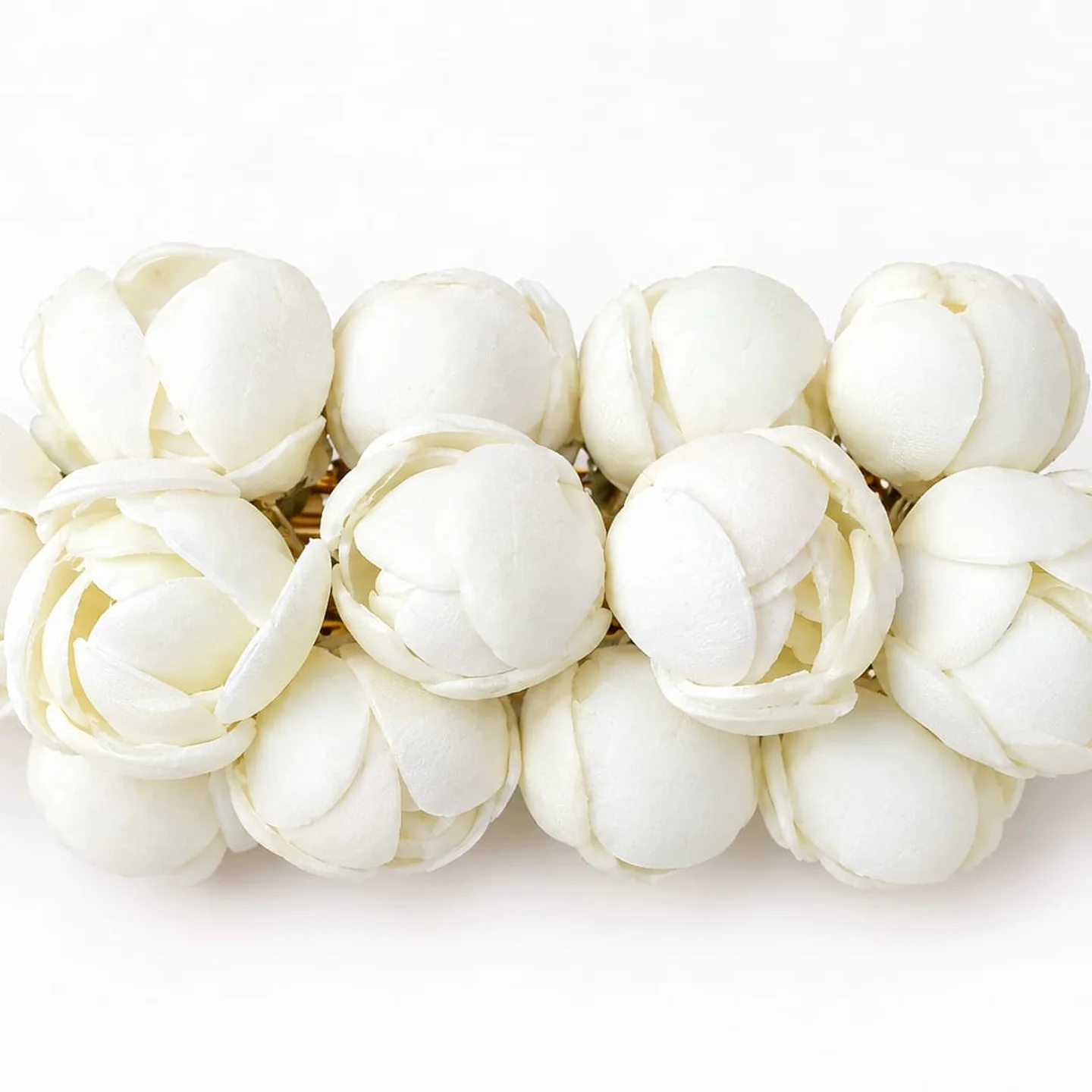 White Rose Cluster Barrette